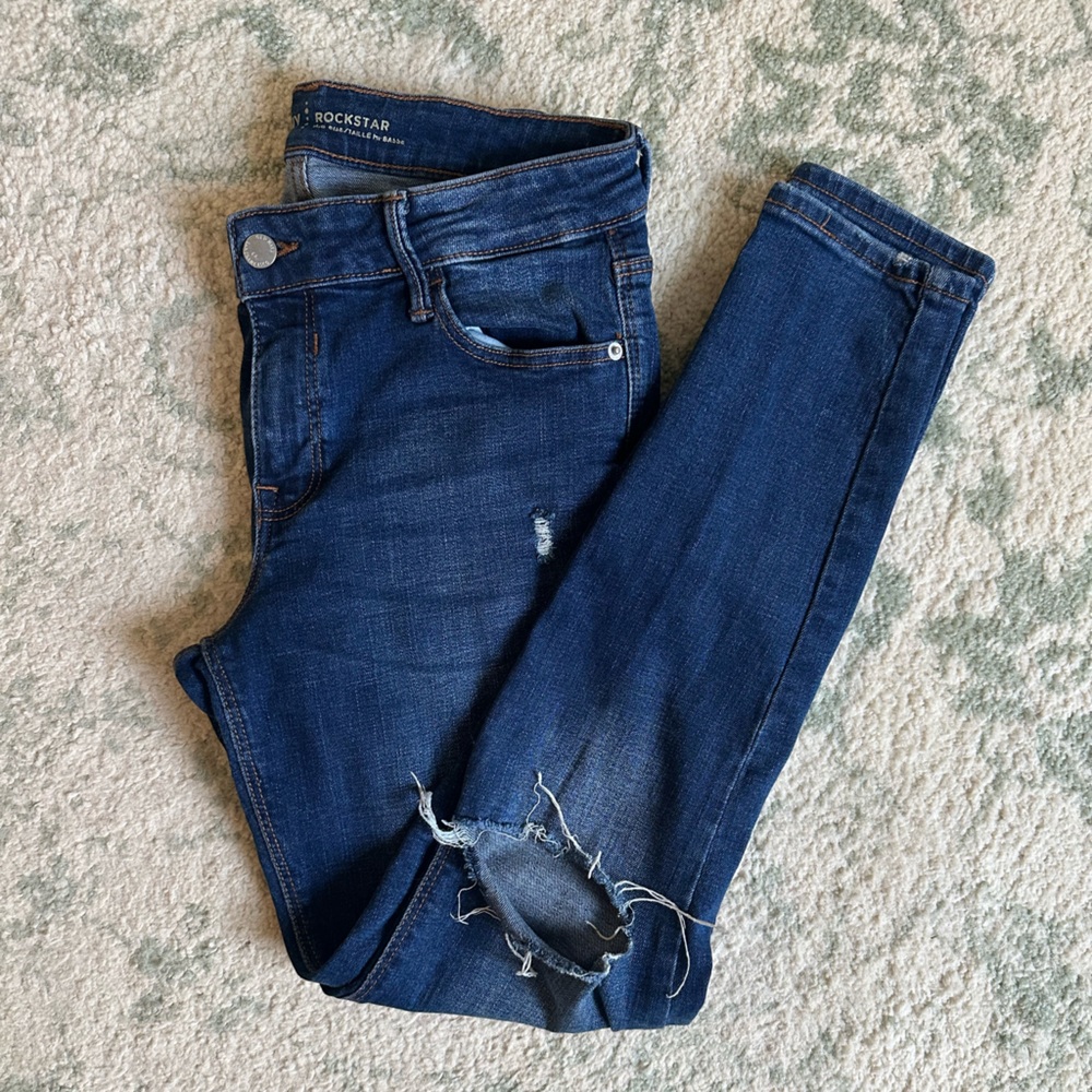 Old Navy Rockstar Mid Rise Skinny Jeans